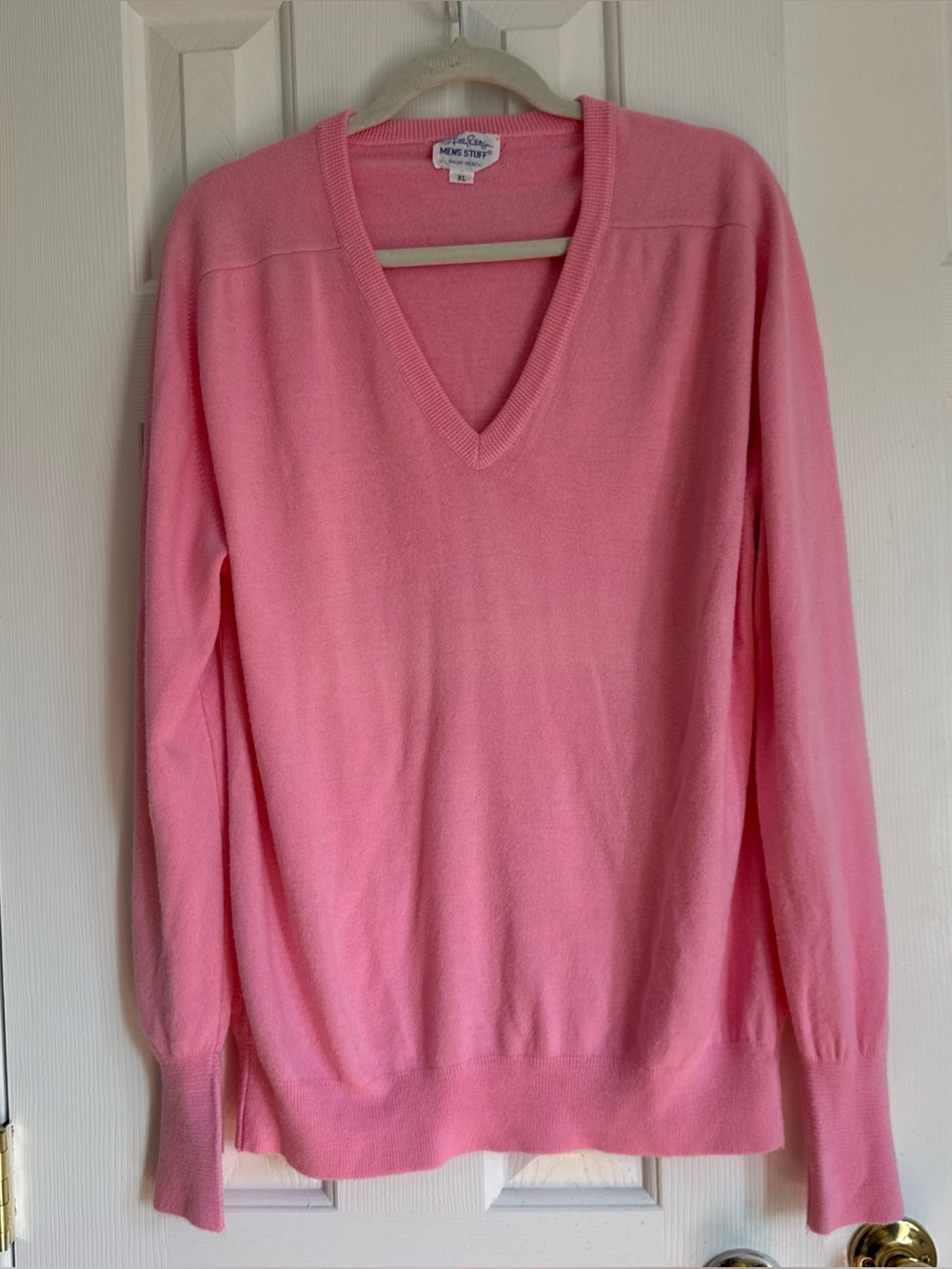 Lilly Pulitzer Men’s Stuff Vintage 70’s Orlon Acrylic V Neck Sweater XL